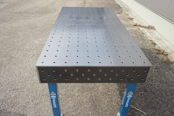 Schweißtisch GPPH PLUS- 2000 x 1000 x 200 mm - Plattenstärke 12 mm - D16mm mit Linienraster – Bild 5