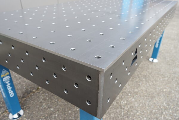 Schweißtisch GPPH PLUS- 2000 x 1000 x 200 mm - Plattenstärke 12 mm - D16mm mit Linienraster – Bild 7