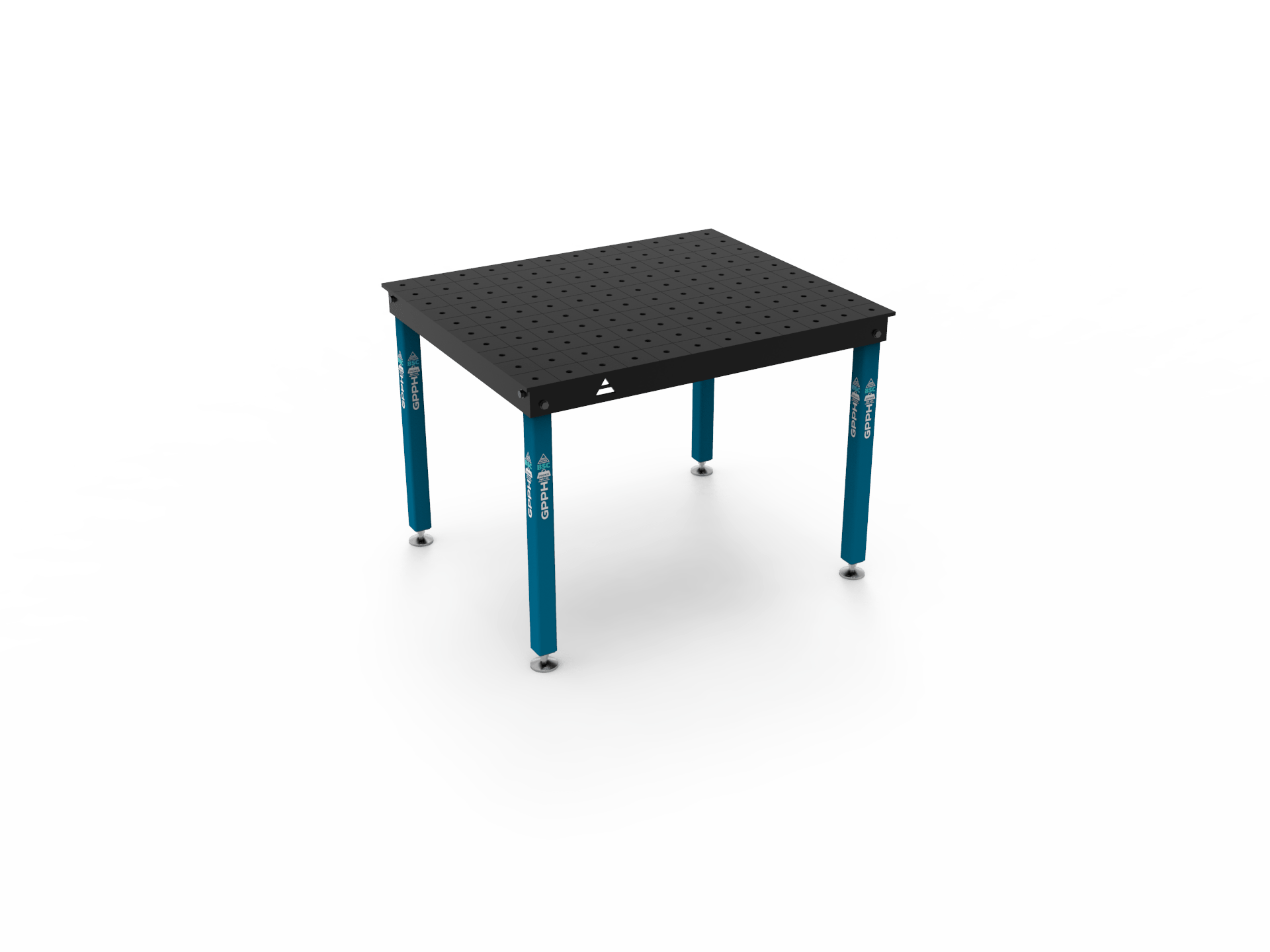 Schweiss- und Montagetisch GPPH Basic Lochraster 100x100mm - 1200 mm x 1200 mm x 200 mm - 16 mm