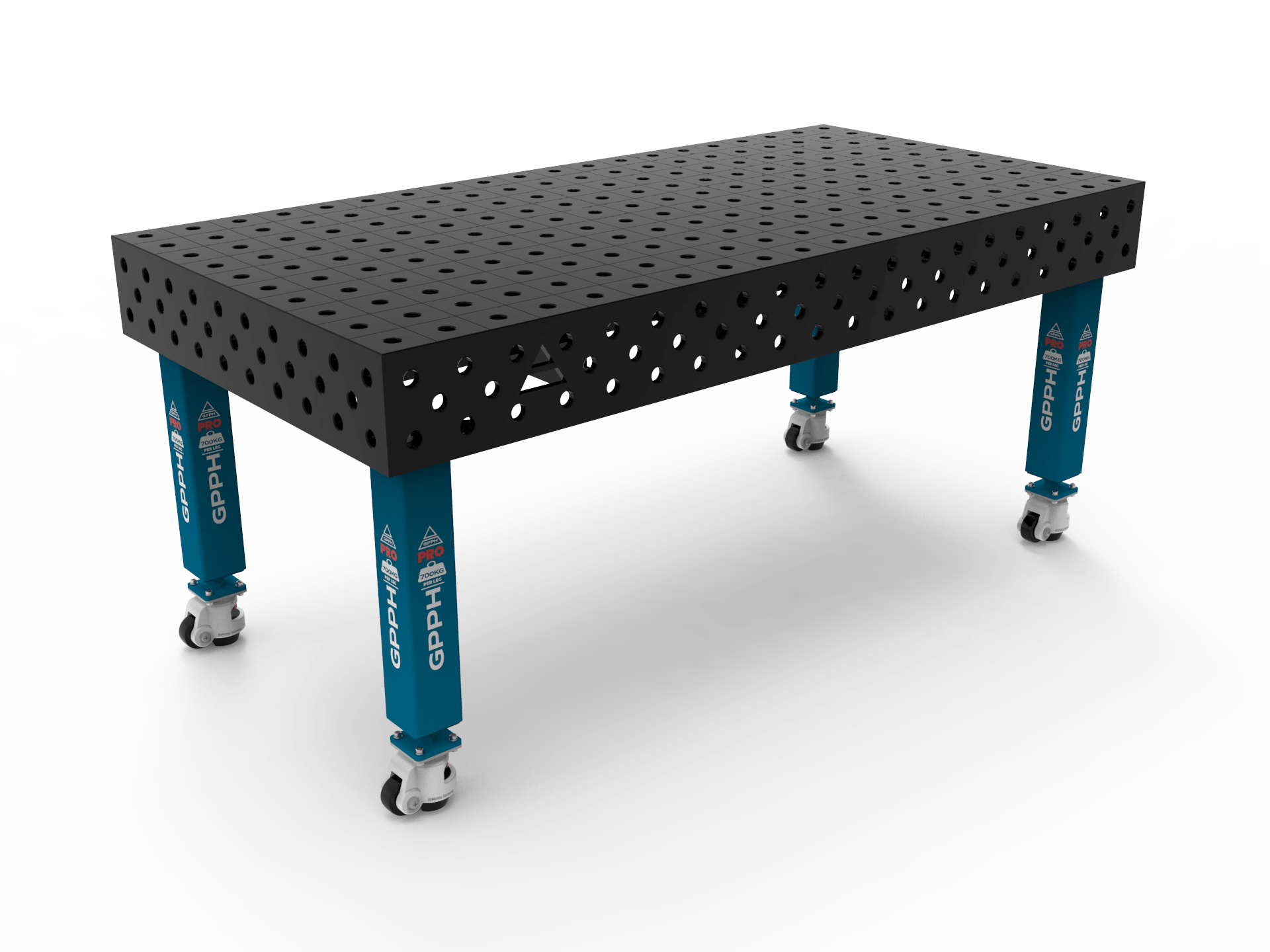 Schweisstisch GPPH PRO - 28 mm - Rolle - 2000 mm x 1000 mm x 200 mm