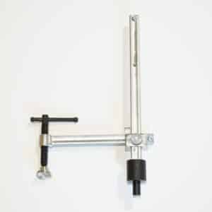 10er Set Spannzwinge mit Knebelgriff und variabler Ausladung - 16 mm System