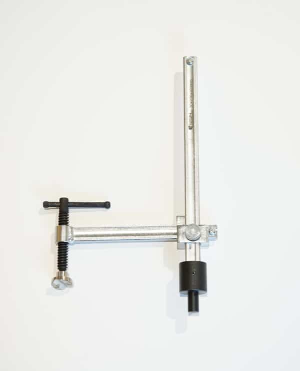 10er Set Spannzwinge mit Knebelgriff und variabler Ausladung - 16 mm System