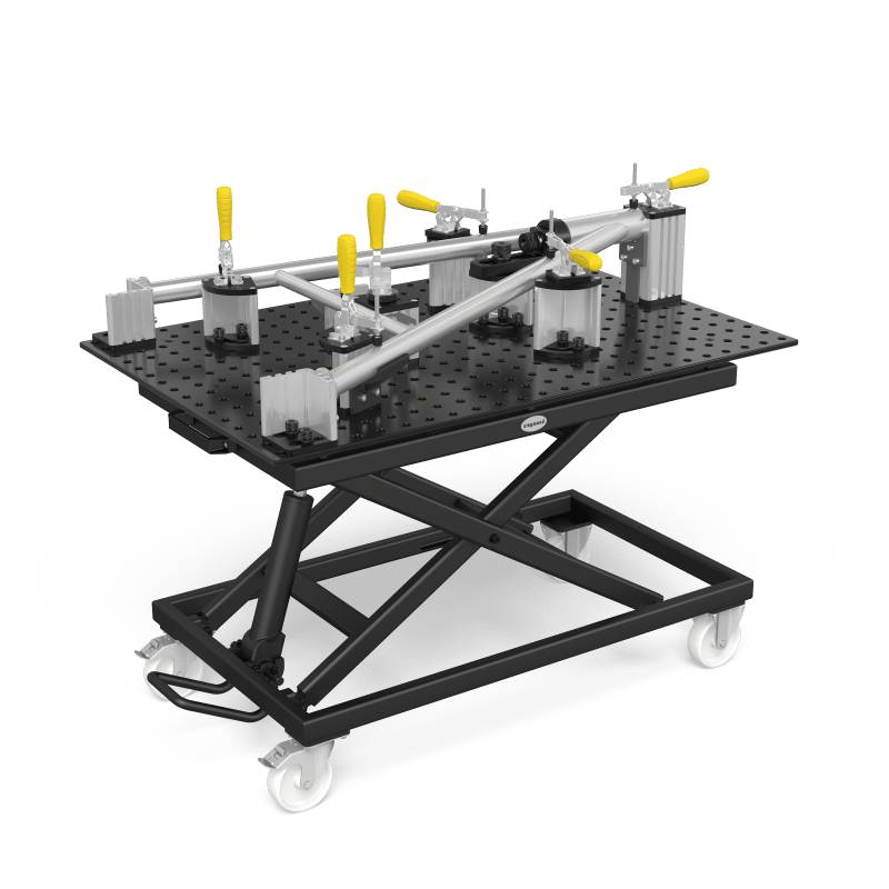Siegmund Mobiler Hubtisch 1.000 kg inkl. Lochplatte 2000x1000x12 – Bild 2