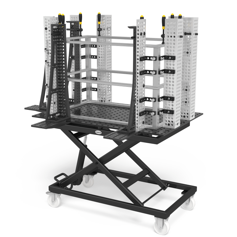 Siegmund Mobiler Hubtisch 1.000 kg inkl. Lochplatte 2000x1000x12 – Bild 3